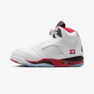 Air Jordan 5 Retro Fire Red Black Tongue (2025)