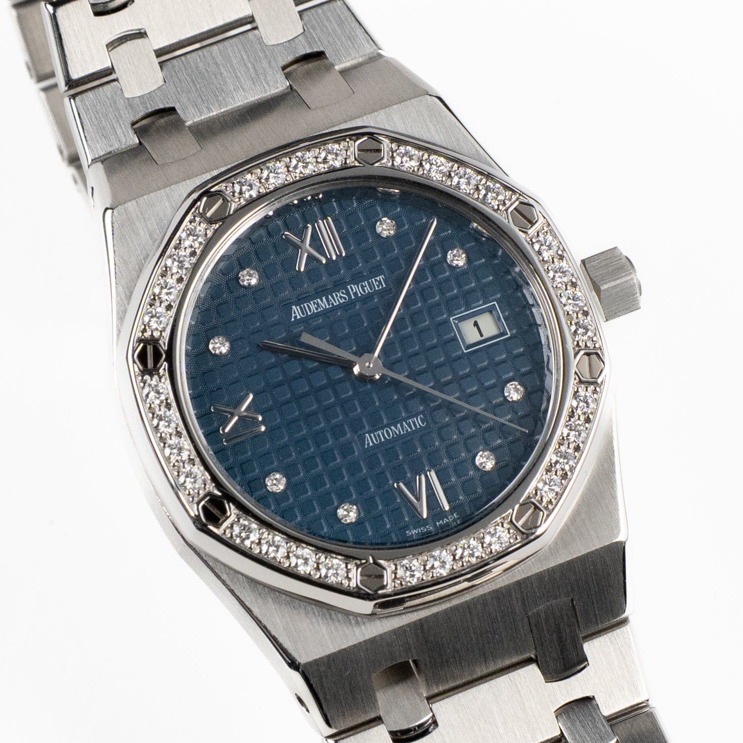 Audemars Piguet Royal Oak 15088ST.ZZ.0789ST.01 'Ladies' Stainless Steel Blue Diamond Dial Diamond Bezel - 图片 5