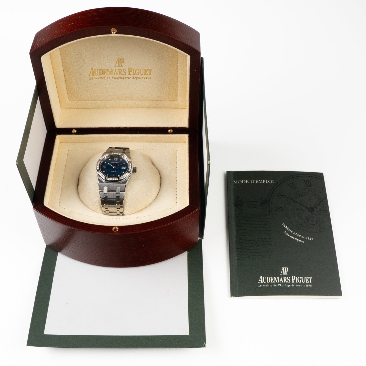 Audemars Piguet Royal Oak 15088ST.ZZ.0789ST.01 'Ladies' Stainless Steel Blue Diamond Dial Diamond Bezel - 图片 14