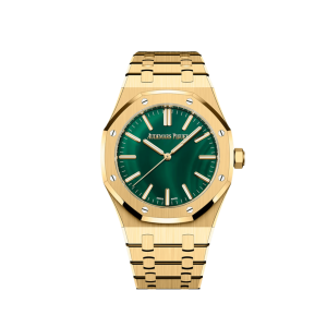 Audemars Piguet Royal Oak 15513BA.OO.1320BA.01 Yellow Gold Malachite Stone Dial (2026)