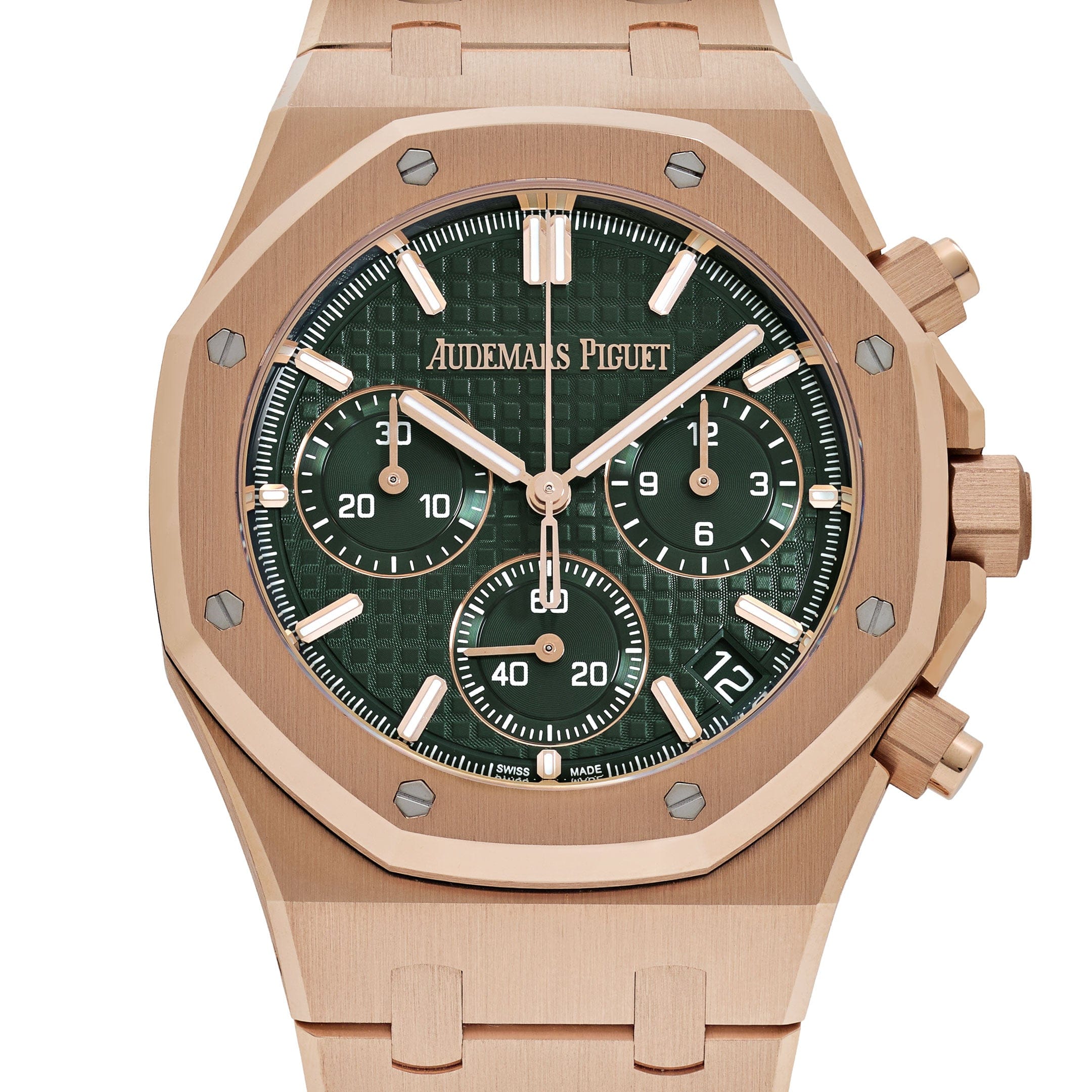 Audemars Piguet Royal Oak 26240OR.OO.1320OR.08 Chronograph Rose Gold Khaki Green Dial - 图片 4