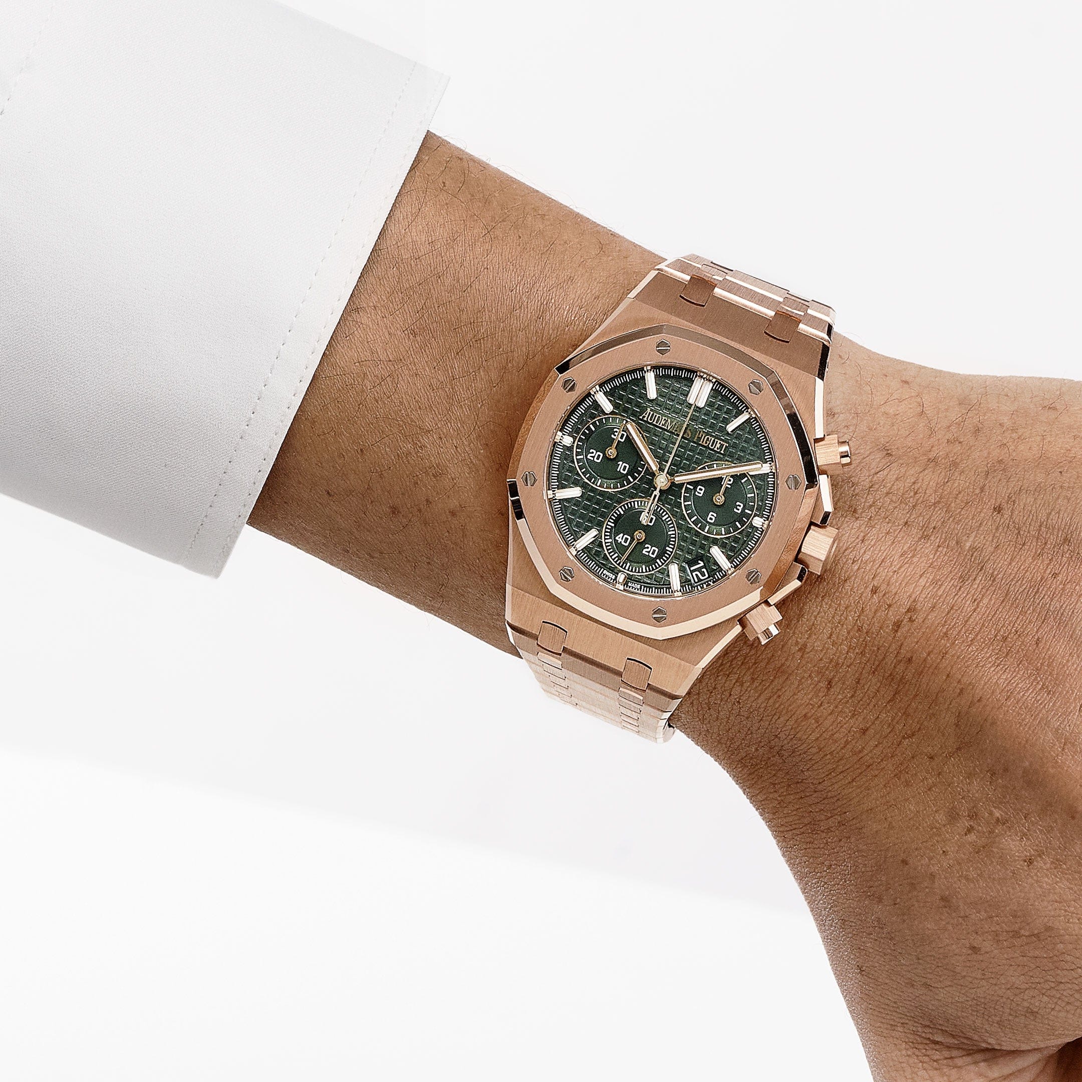 Audemars Piguet Royal Oak 26240OR.OO.1320OR.08 Chronograph Rose Gold Khaki Green Dial - 图片 2
