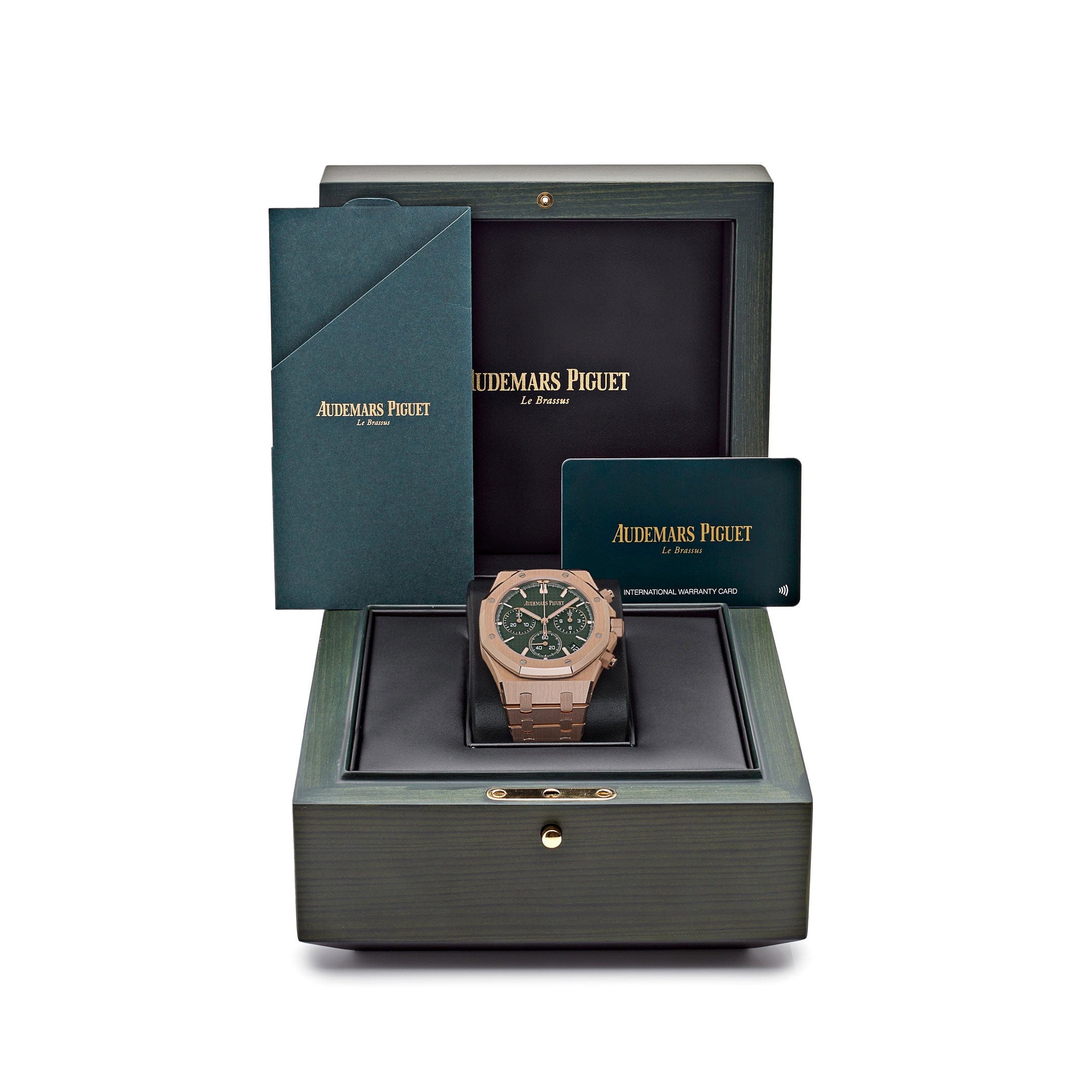 Audemars Piguet Royal Oak 26240OR.OO.1320OR.08 Chronograph Rose Gold Khaki Green Dial - 图片 9