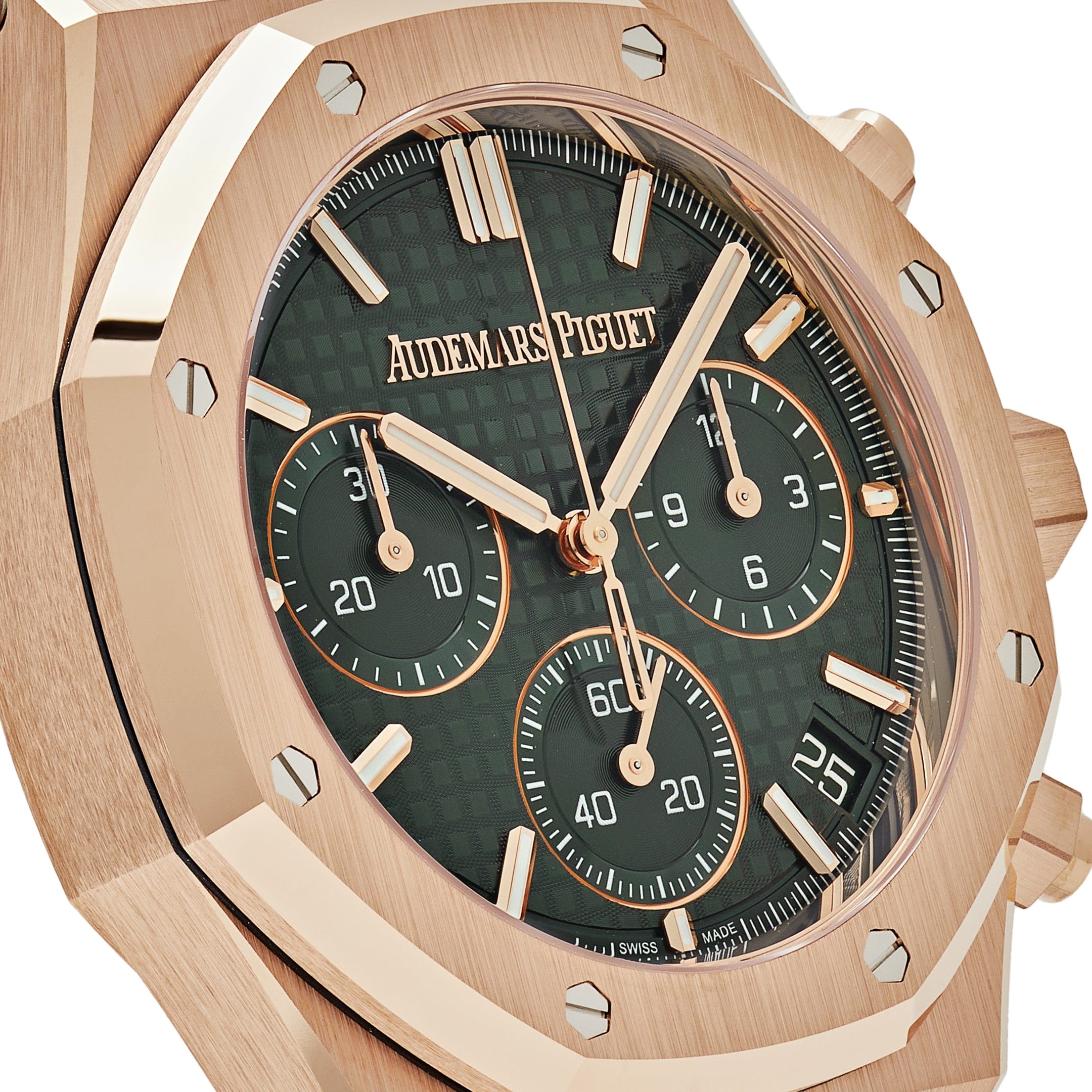 Audemars Piguet Royal Oak 26240OR.OO.1320OR.08 Chronograph Rose Gold Khaki Green Dial - 图片 6