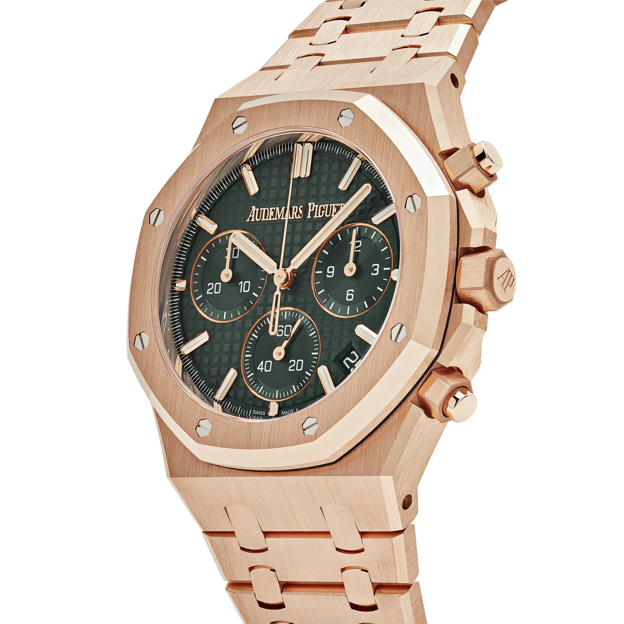 Audemars Piguet Royal Oak 26240OR.OO.1320OR.08 Chronograph Rose Gold Khaki Green Dial - 图片 5