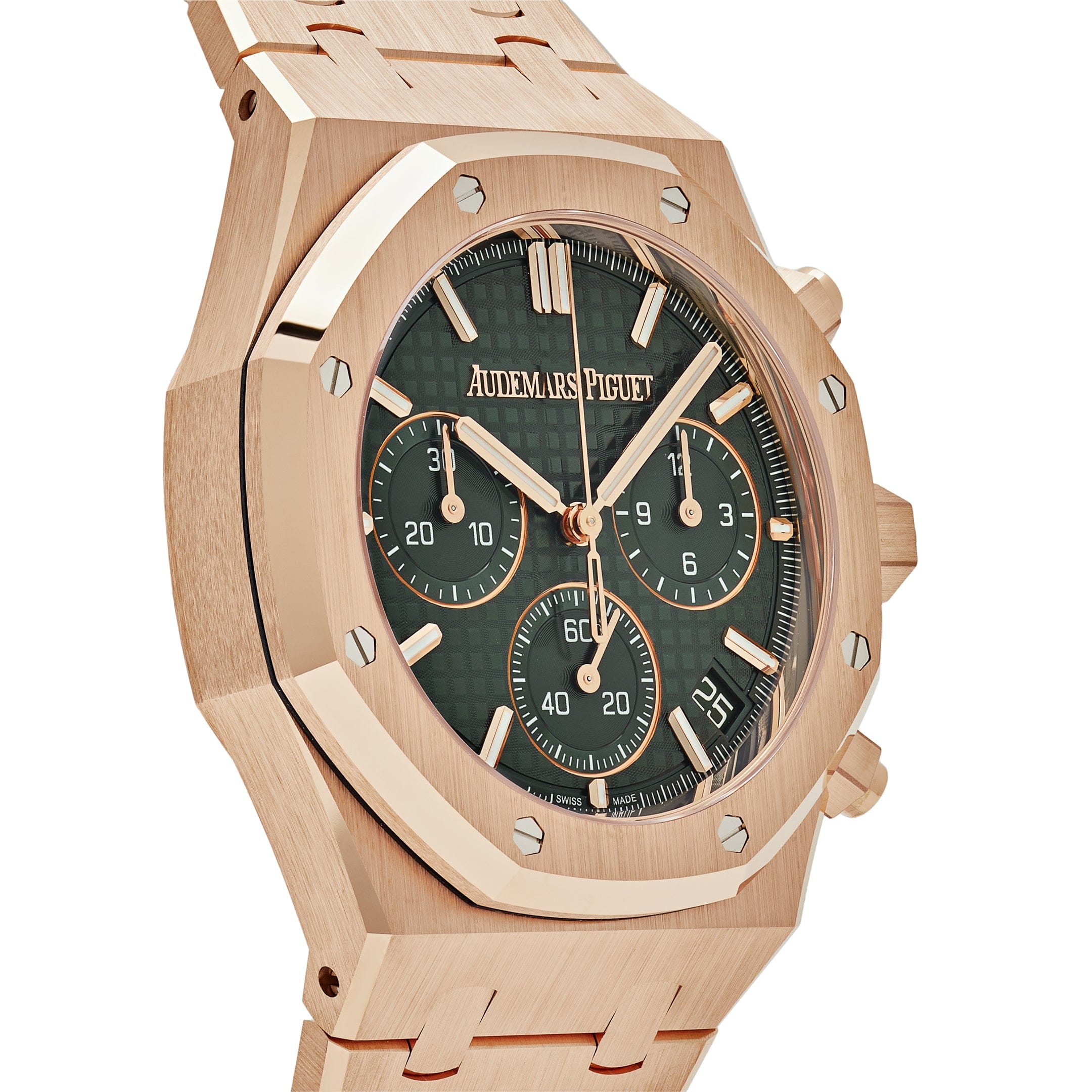 Audemars Piguet Royal Oak 26240OR.OO.1320OR.08 Chronograph Rose Gold Khaki Green Dial - 图片 7