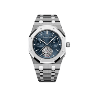 Audemars Piguet Royal Oak 26545XT.OO.1240XT.01 Extra-Thin Flying Tourbillon Chronograph RD5 Titanium Blue Dial Limited Edition of 150
