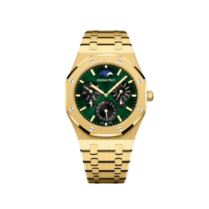 Audemars Piguet Royal Oak 26586BA.OO.1240BA.98 Perpetual Calendar RD2 Ultra-Thin Yellow Gold Green Dial Limited Edition of 50