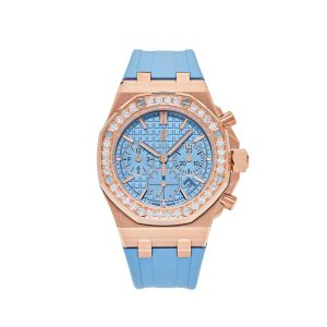 Audemars Piguet Royal Oak Offshore 26231OR.ZZ.A085CA.01 Chronograph Rose Gold Blue Dial Diamond Bezel (2024)