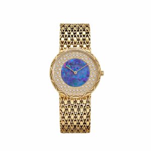 Audemars Piguet Vintage Cobra Yellow Gold Opal Diamond Dial Quartz