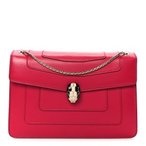 Calfskin Serpenti Forever Shoulder Bag Pink