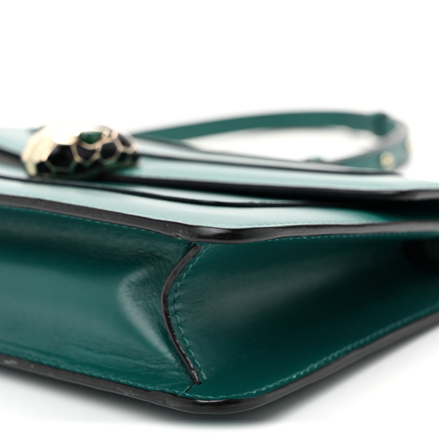 Calfskin Serpenti Forever Crossbody Bag Emerald Green - Image 10