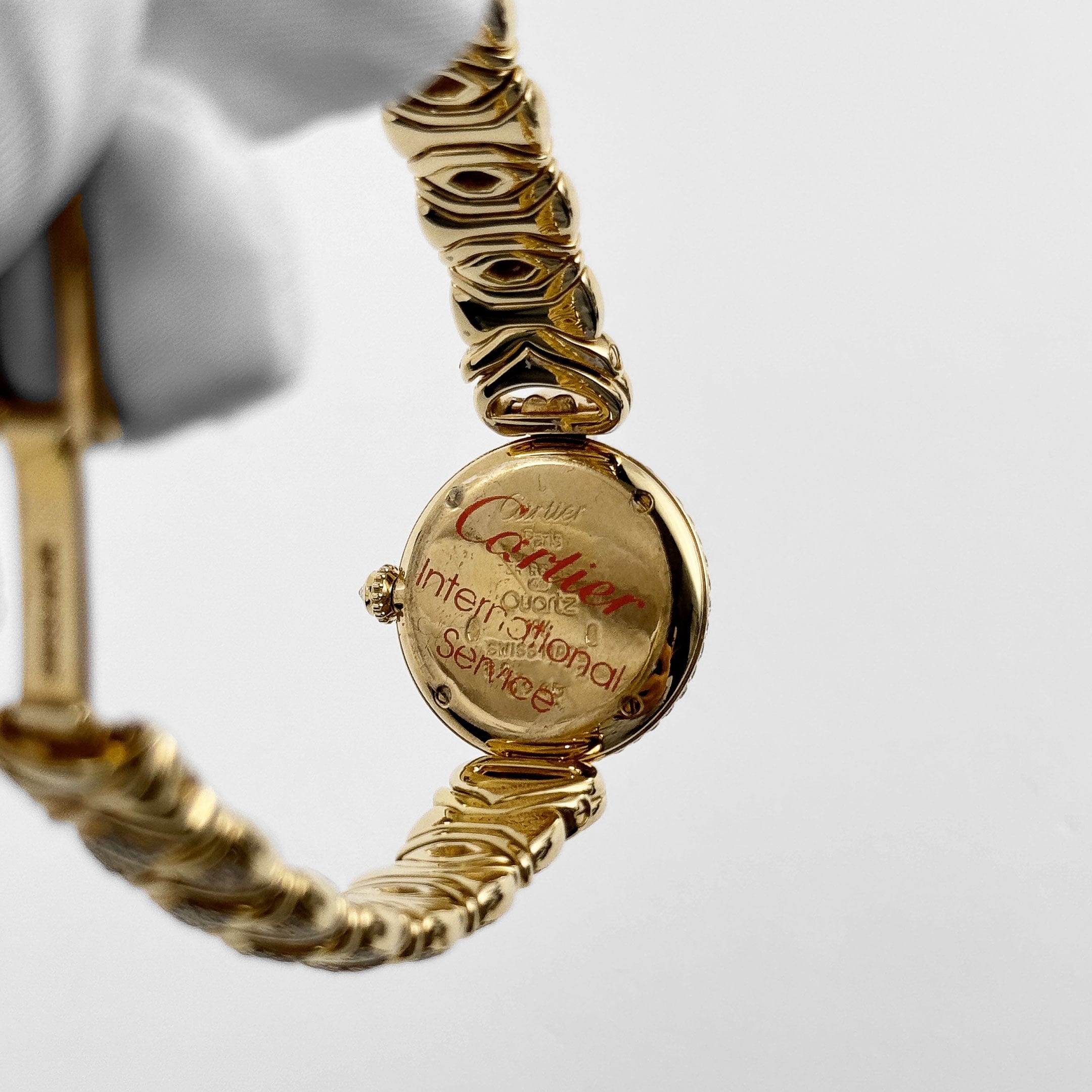 Cartier Colisée 'Ladies' Yellow Gold White Dial Diamond Bezel Quartz - 图片 11