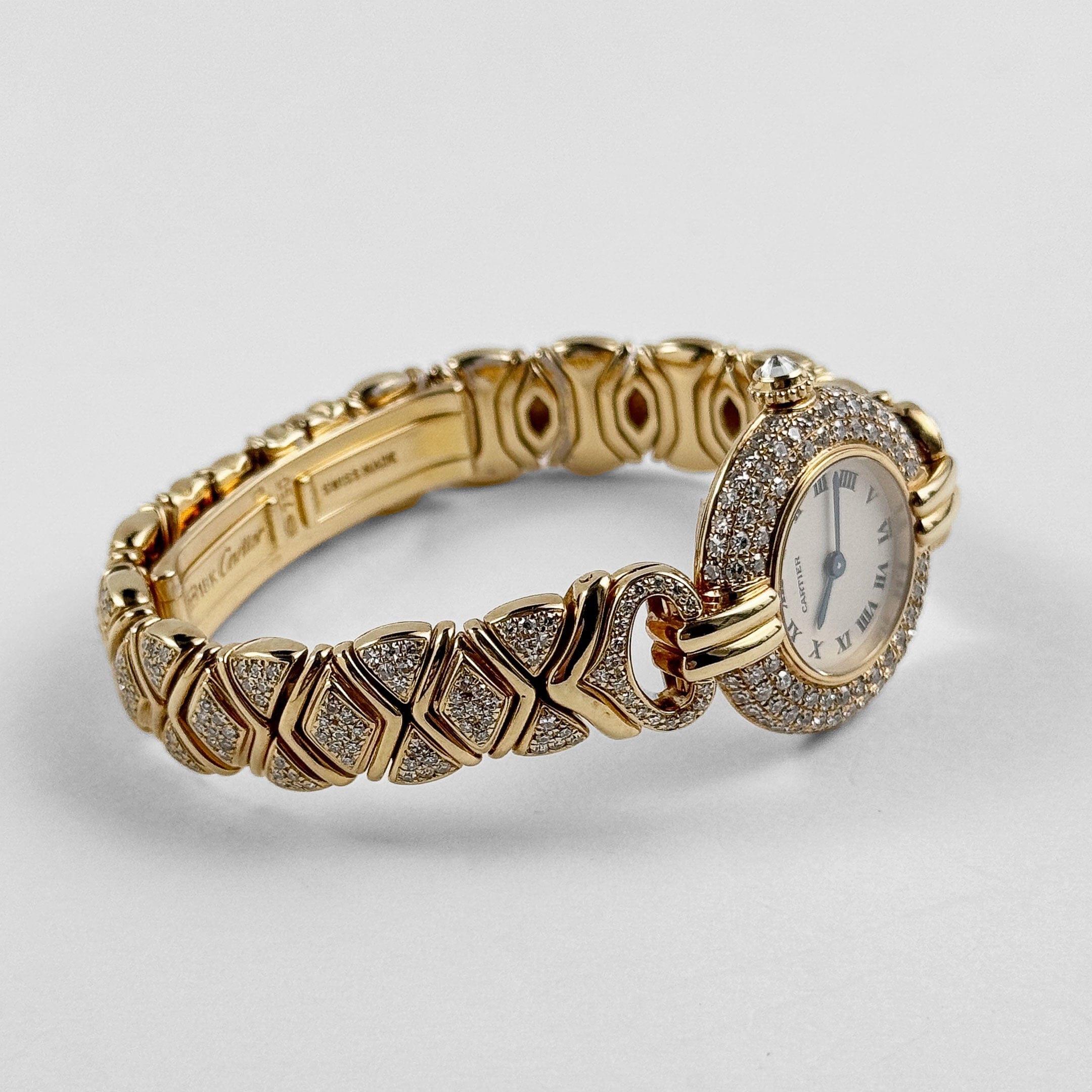 Cartier Colisée 'Ladies' Yellow Gold White Dial Diamond Bezel Quartz - 图片 6