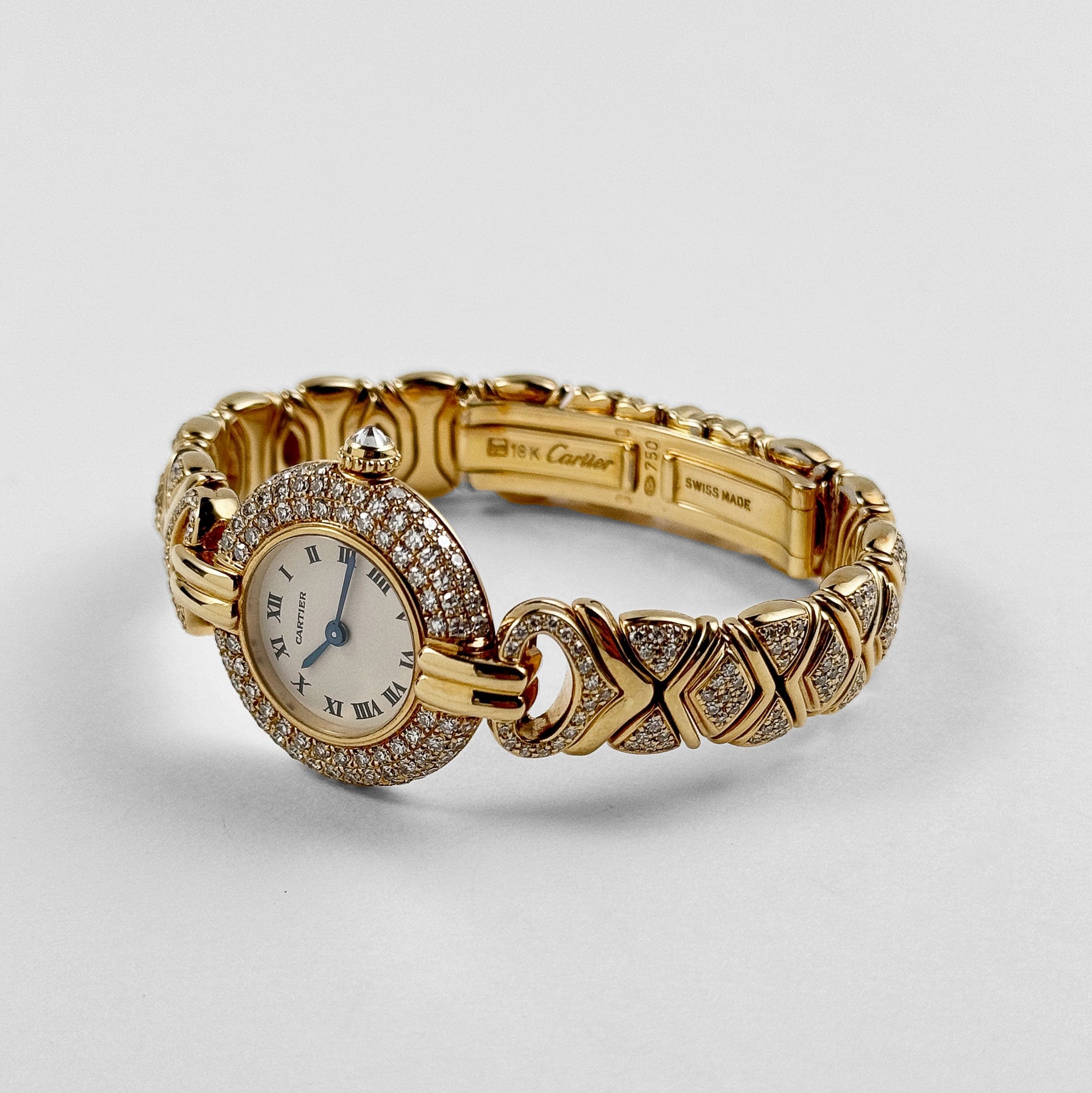 Cartier Colisée 'Ladies' Yellow Gold White Dial Diamond Bezel Quartz - 图片 5