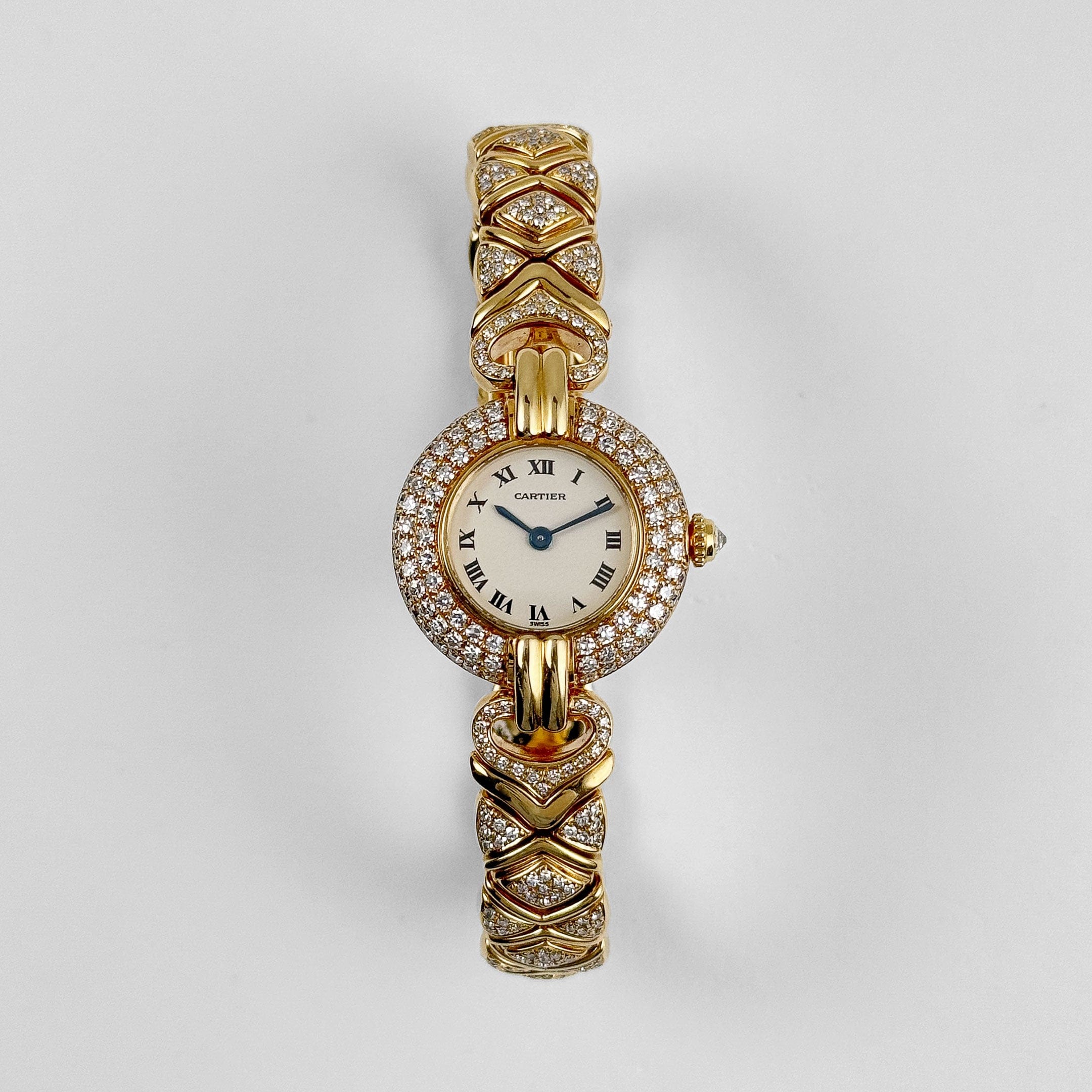 Cartier Colisée 'Ladies' Yellow Gold White Dial Diamond Bezel Quartz - 图片 4