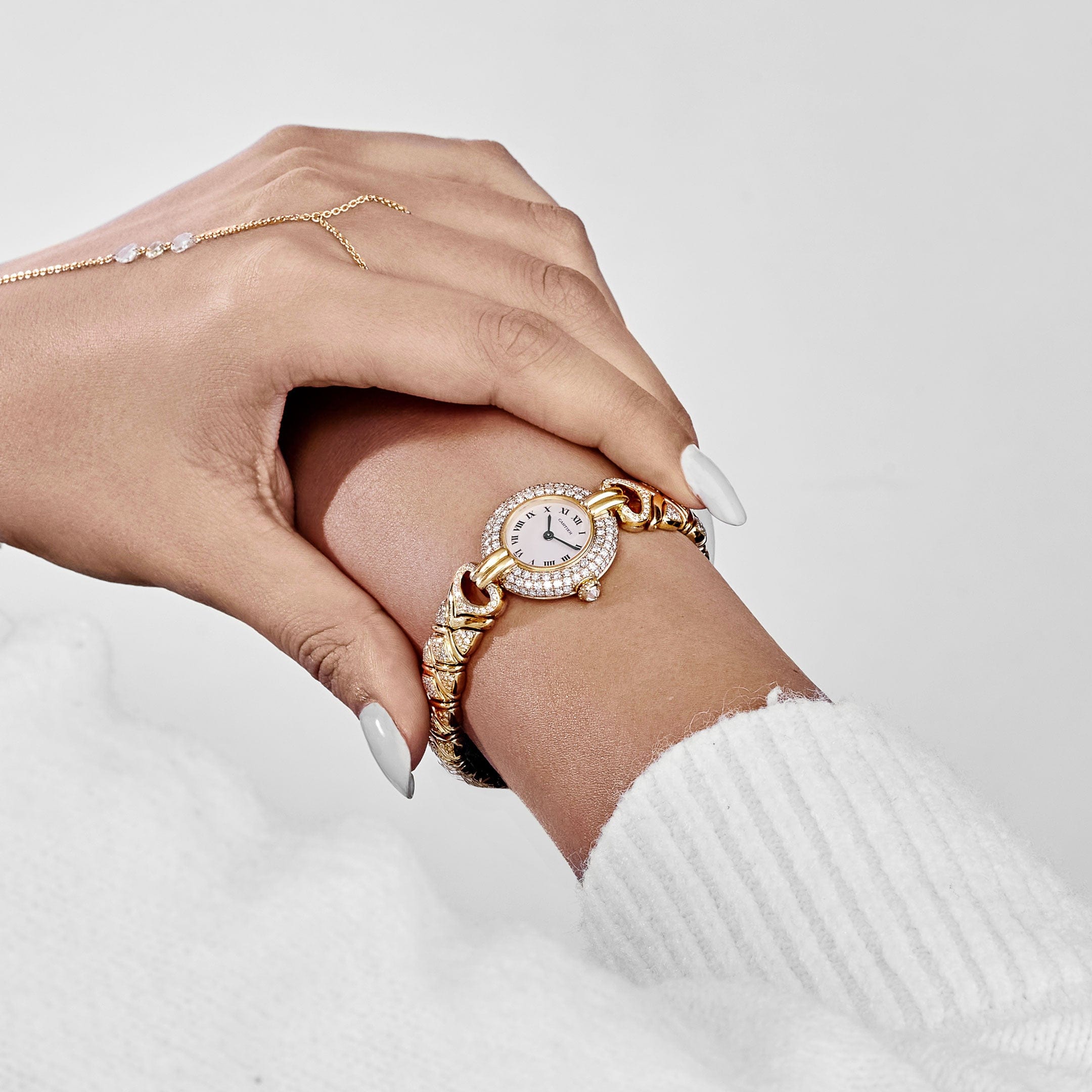Cartier Colisée 'Ladies' Yellow Gold White Dial Diamond Bezel Quartz - 图片 2