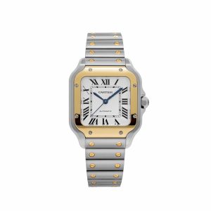 Cartier Santos Medium W2SA0016 Stainless Steel Yellow Gold White Dial Automatic (2026)