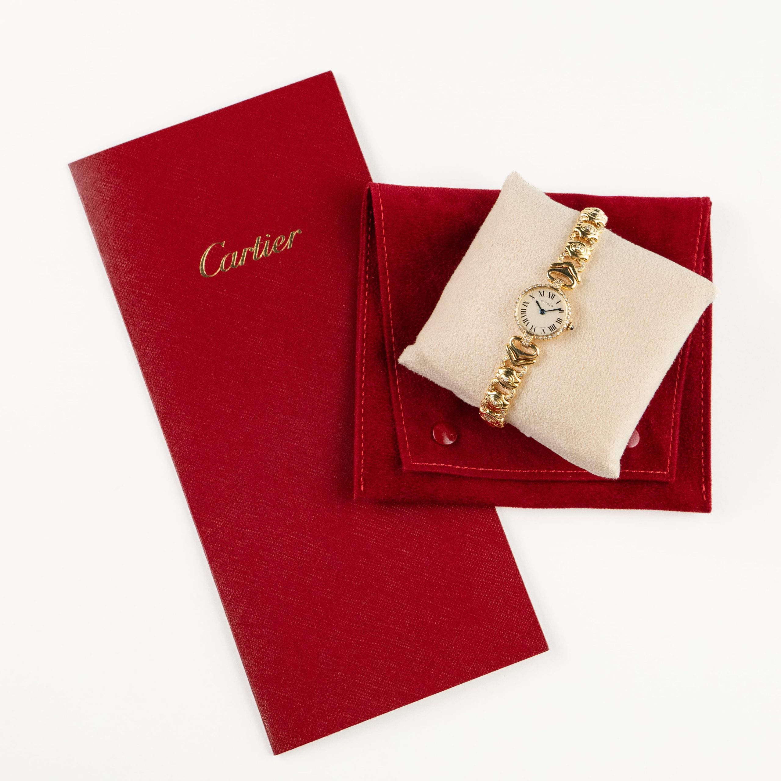 Cartier Vendôme 0958 'Ladies' Yellow Gold White Dial Diamond Set Quartz - 图片 11