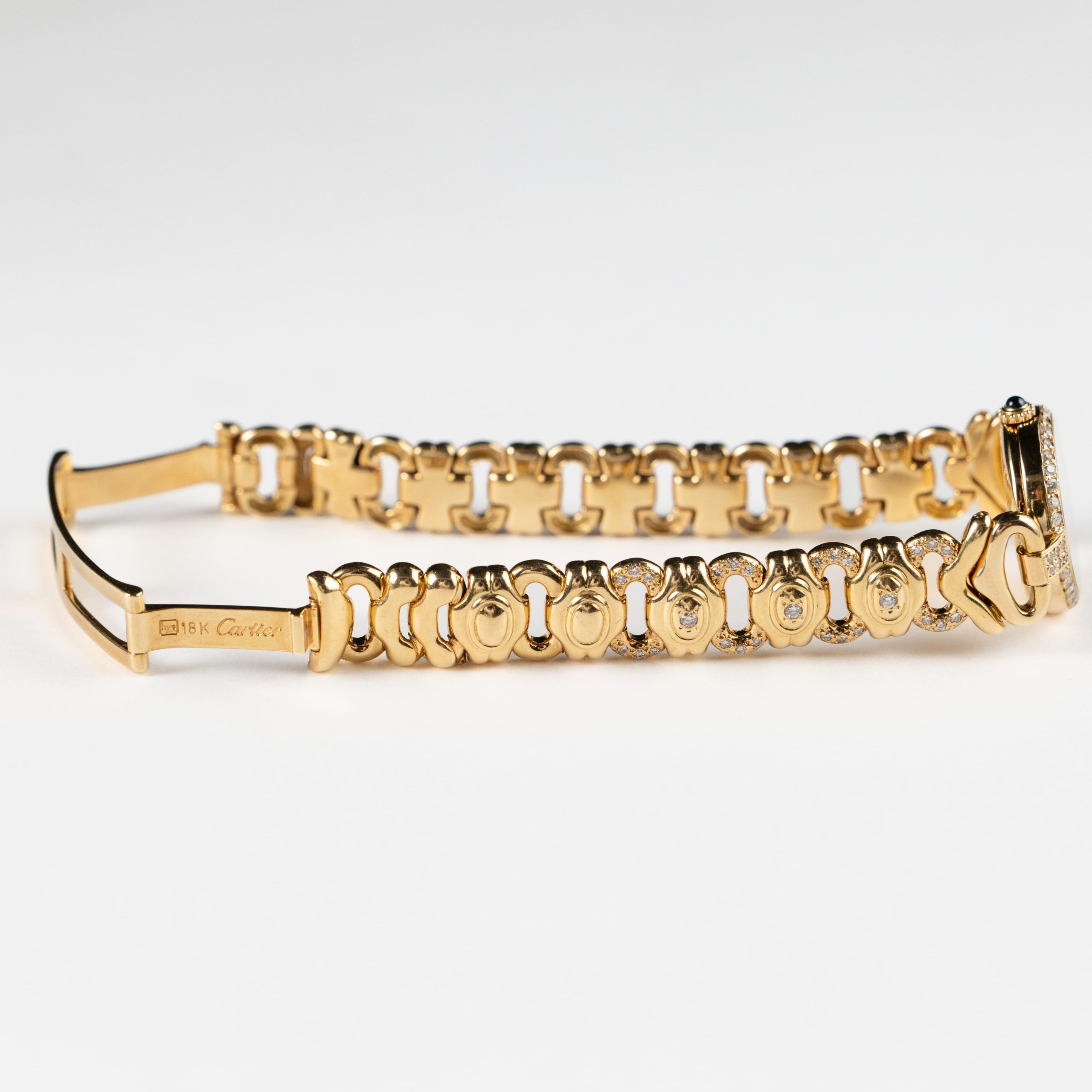 Cartier Vendôme 0958 'Ladies' Yellow Gold White Dial Diamond Set Quartz - 图片 5