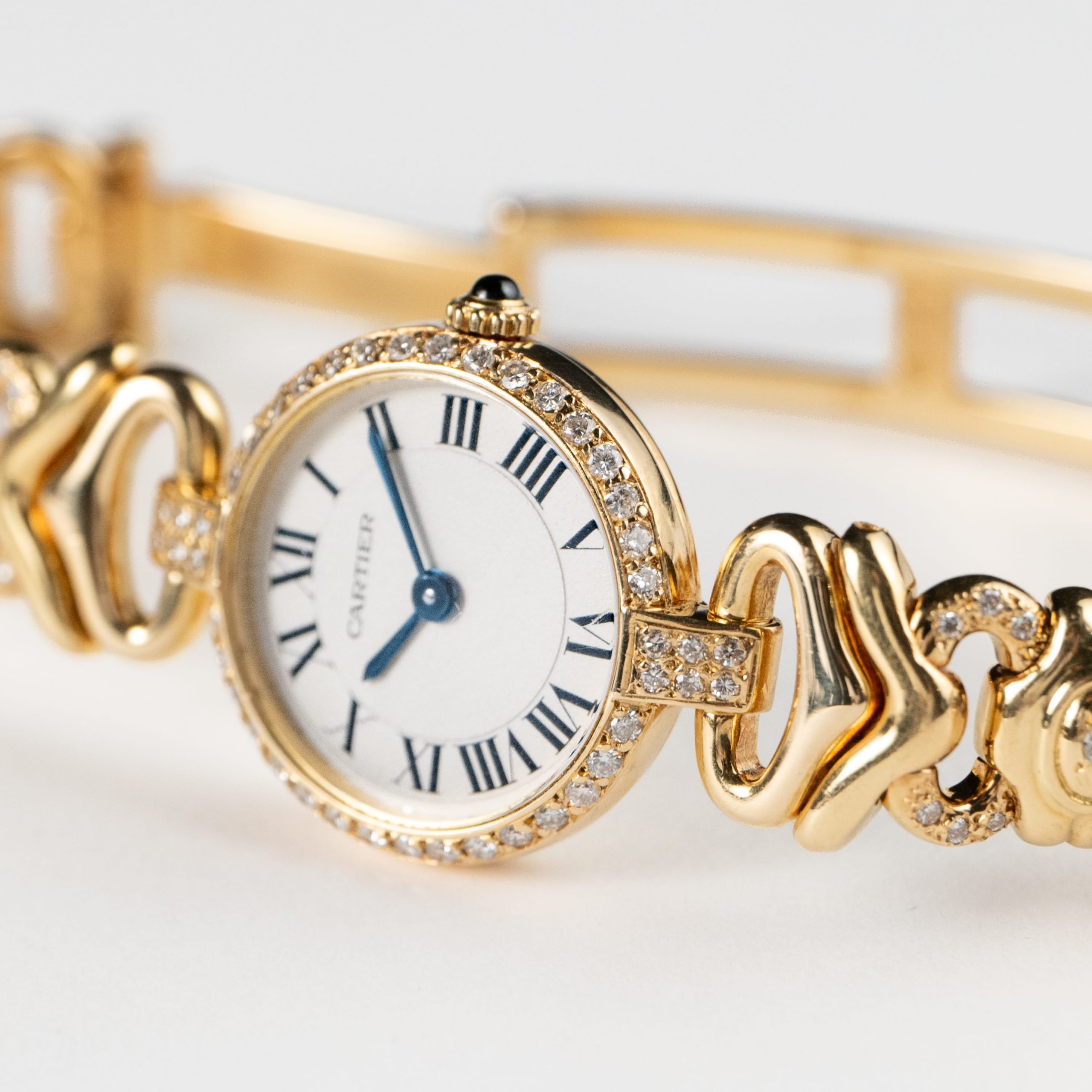 Cartier Vendôme 0958 'Ladies' Yellow Gold White Dial Diamond Set Quartz - 图片 3