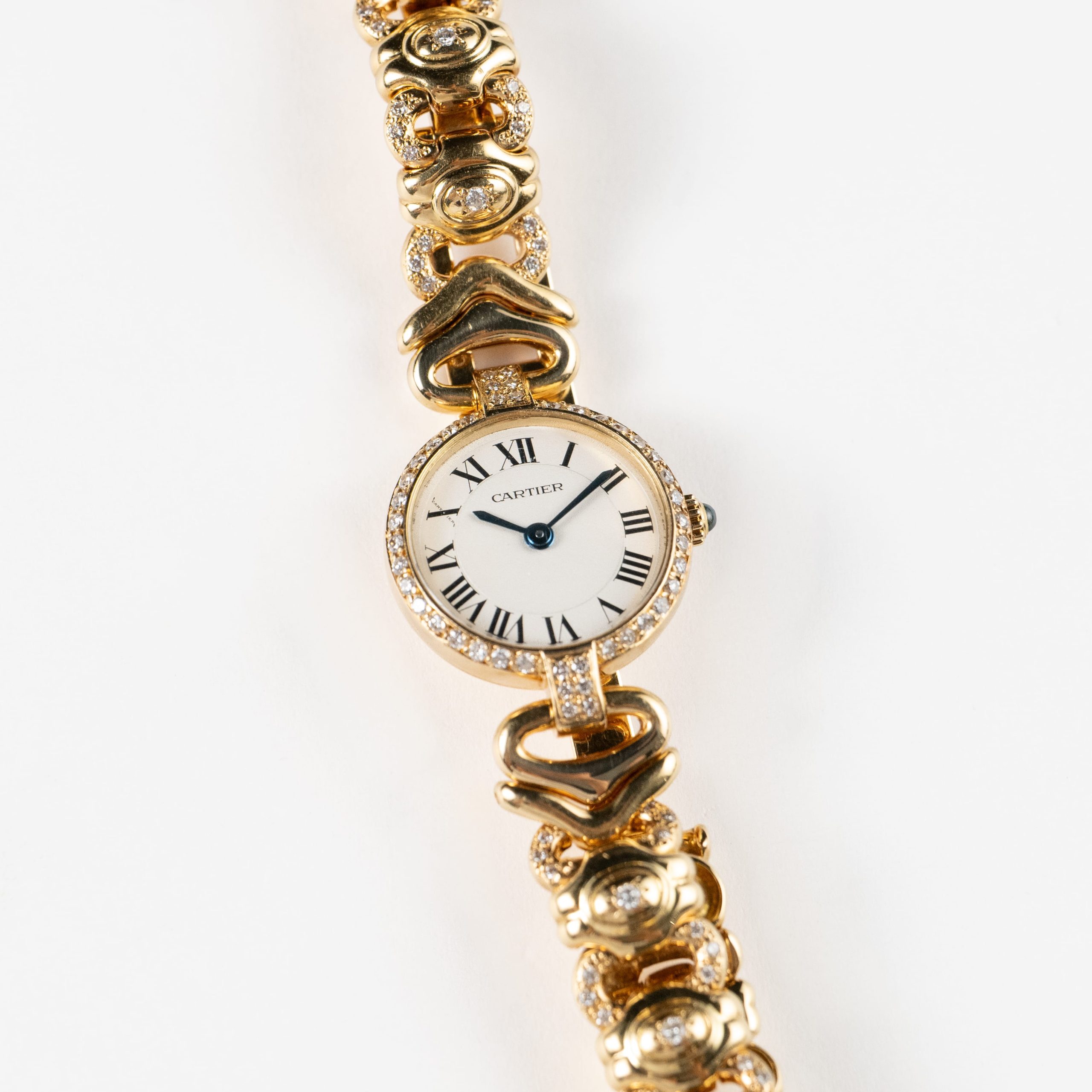 Cartier Vendôme 0958 'Ladies' Yellow Gold White Dial Diamond Set Quartz - 图片 2