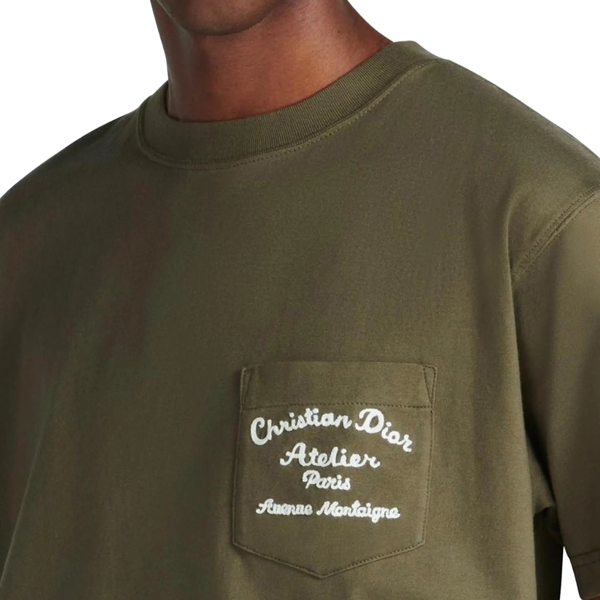 Dior 'Christian Dior Atelier' Relaxed Fit Khaki T Shirt - 图片 4