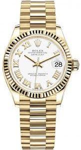 Rolex Datejust 31mm white roman dial