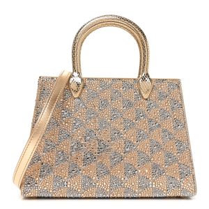 Calla Crystal Serpenti Duo Top Handle Bag Gold Silver