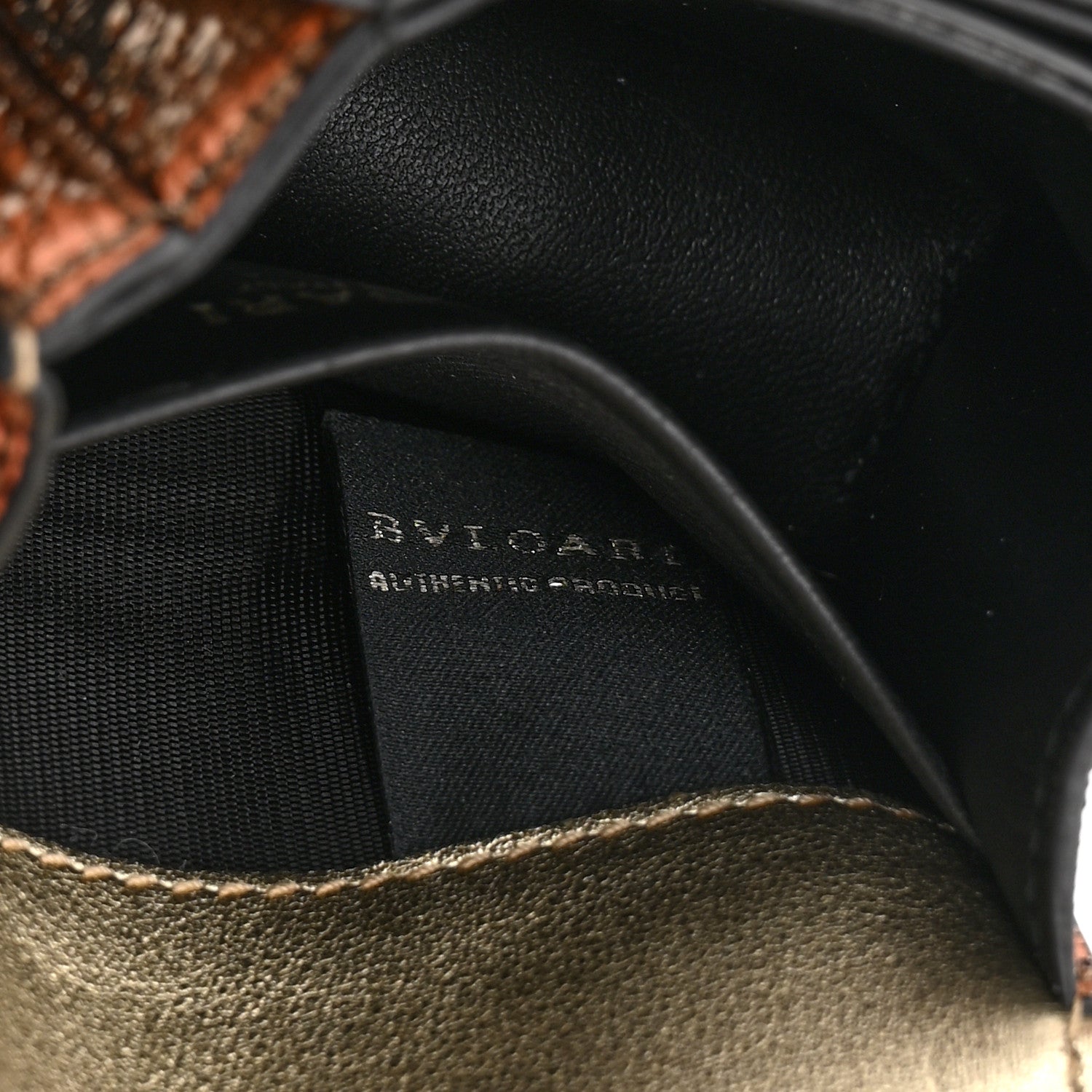 Metallic Calfskin Serpenti Forever Micro Bag Gold - Image 7