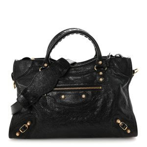 Agneau Giant 12 Gold Hardware City Black