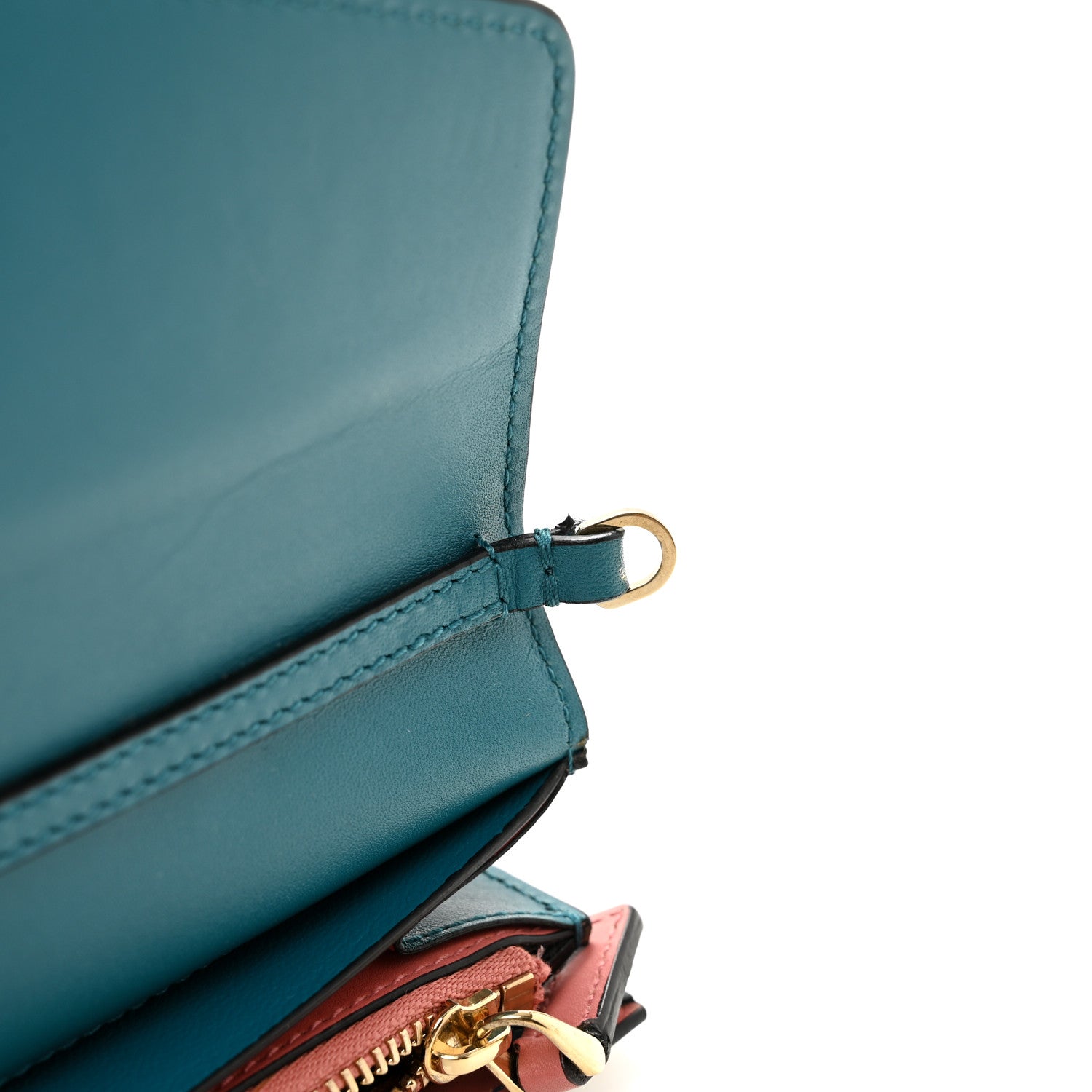 Calfskin Serpenti Forever Chain Wallet Blue - Image 12