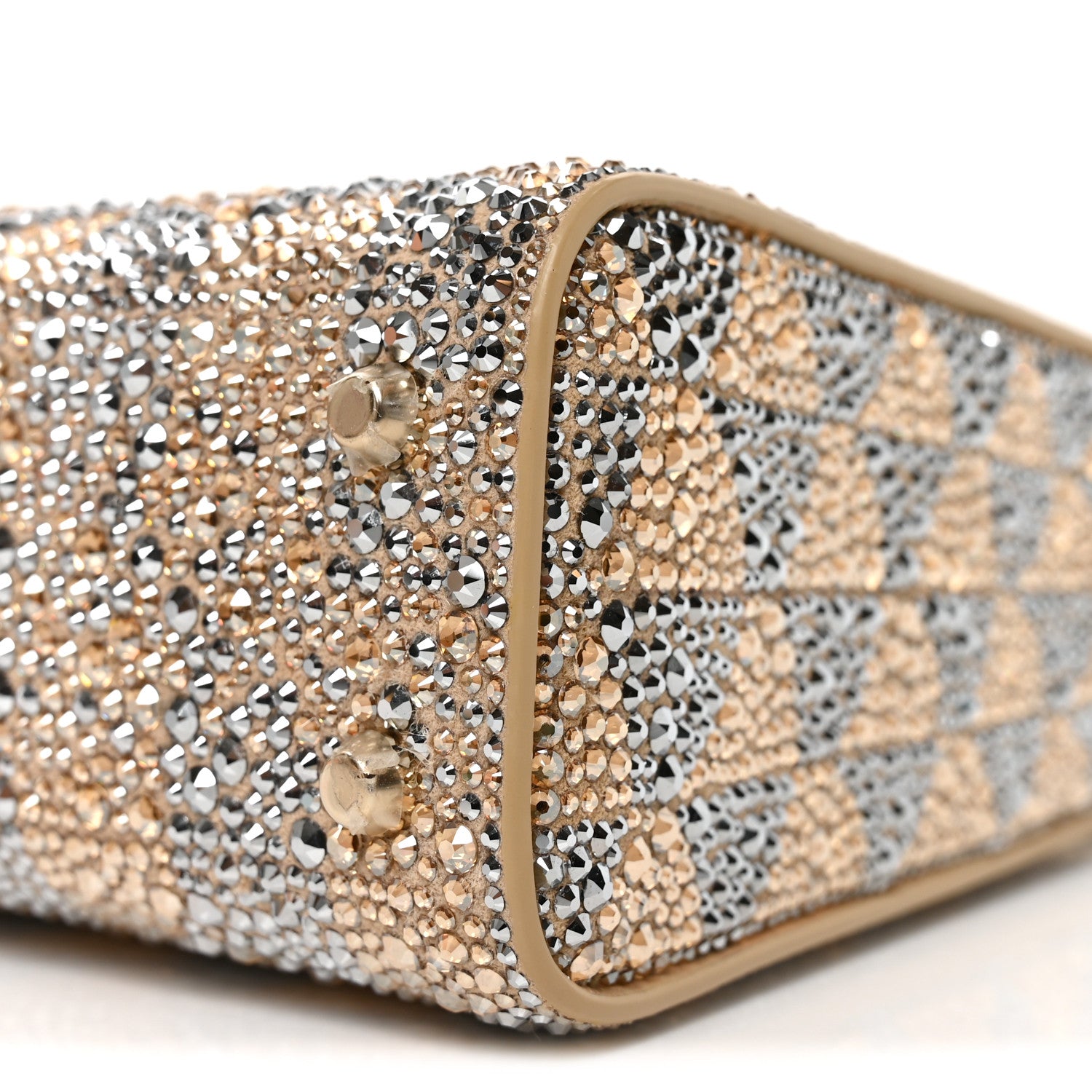 Calla Crystal Serpenti Duo Top Handle Bag Gold Silver - Image 9