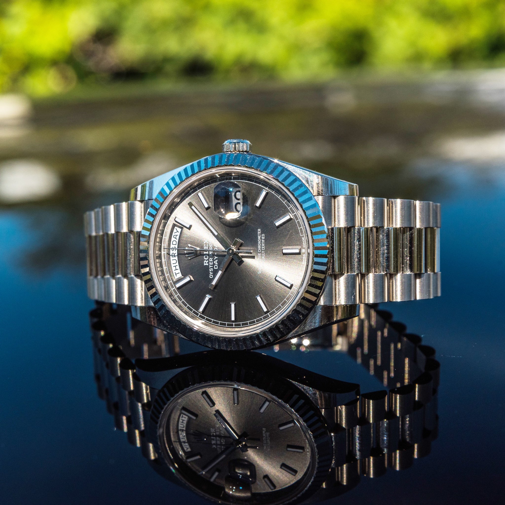 Rolex 2022 Day-Date 40 Slate Grey Dial 228239 - Image 3