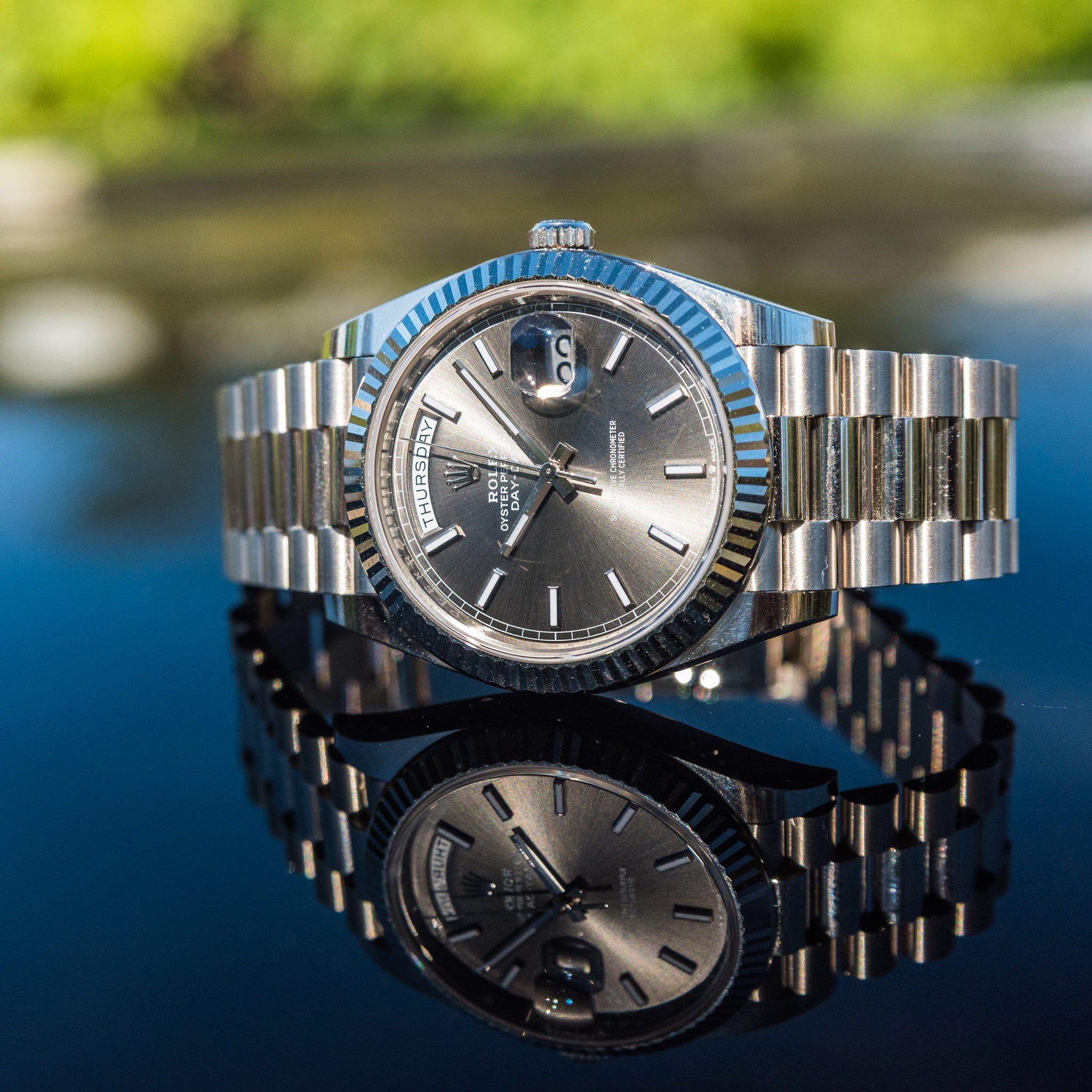 Rolex 2022 Day-Date 40 Slate Grey Dial 228239 - Image 5