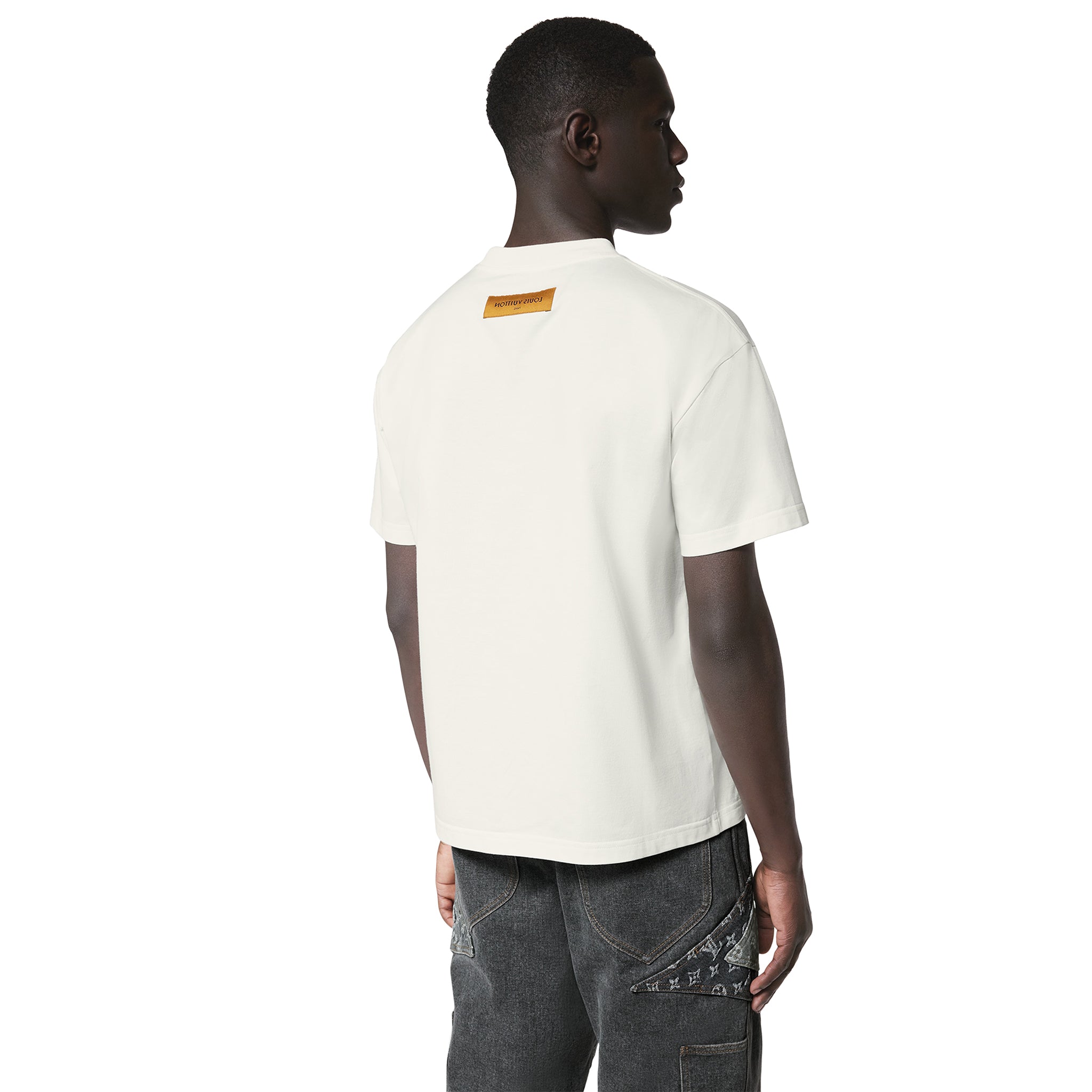 Louis Vuitton LV Birds Printed Cotton T Shirt White - 图片 2