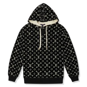 Louis Vuitton LV Monogram Oversized Black Hoodie