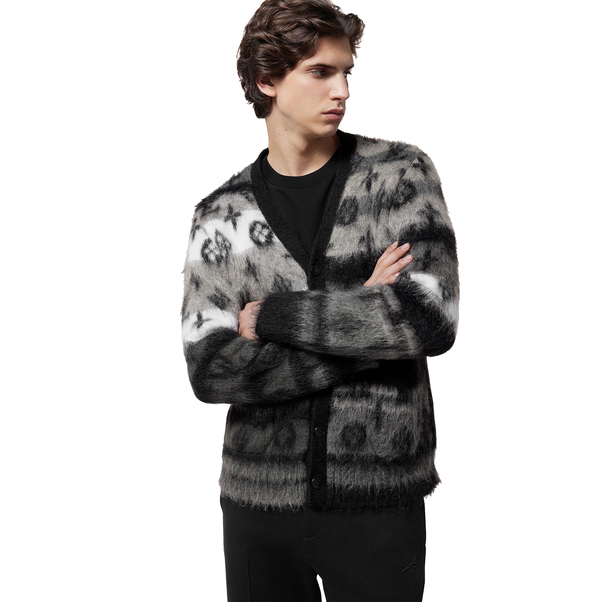 Louis Vuitton Monogram Mohair Multicoloured Cardigan - 图片 3