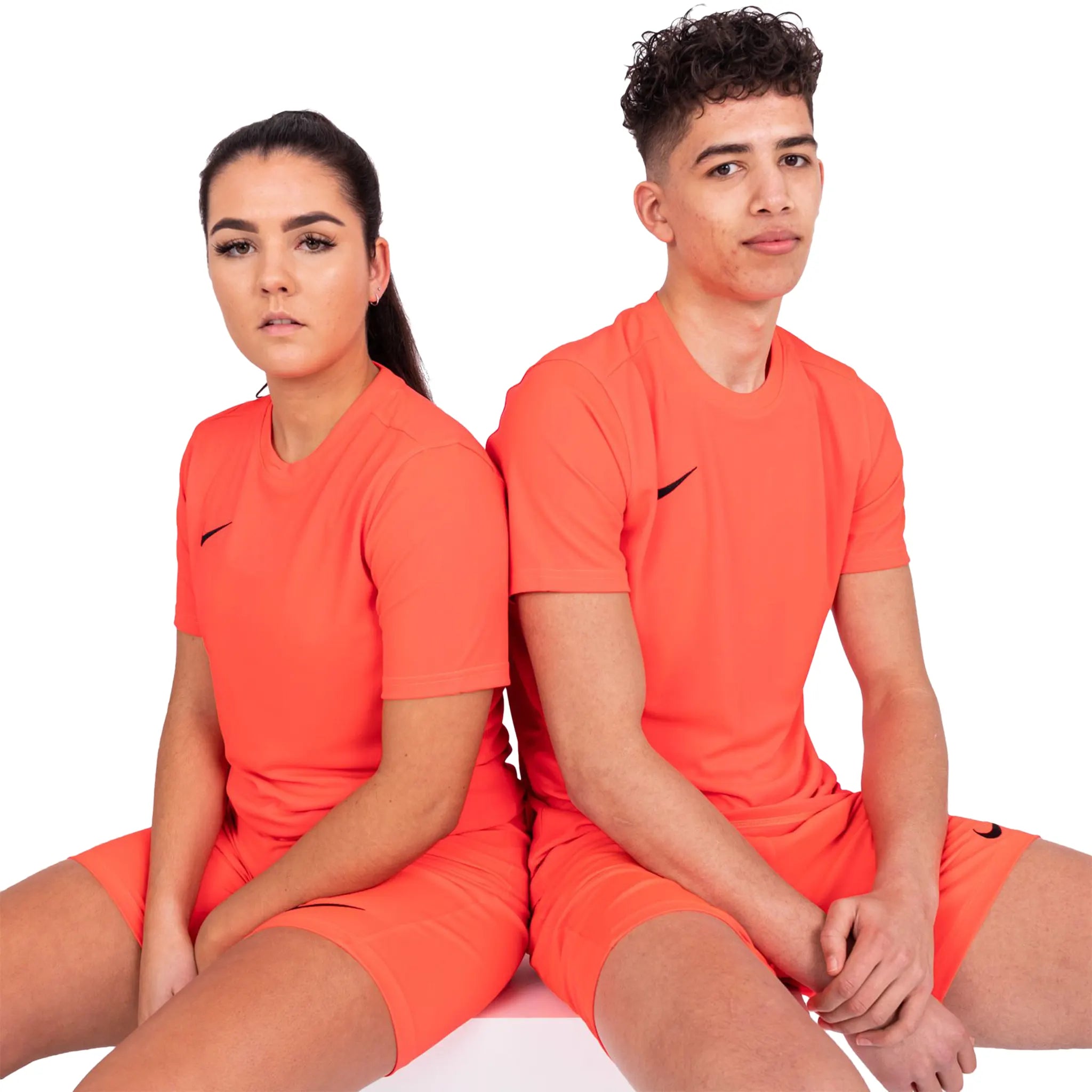Nike Dri-FIT Park VII SS Bright Crimson Black T Shirt - 图片 4