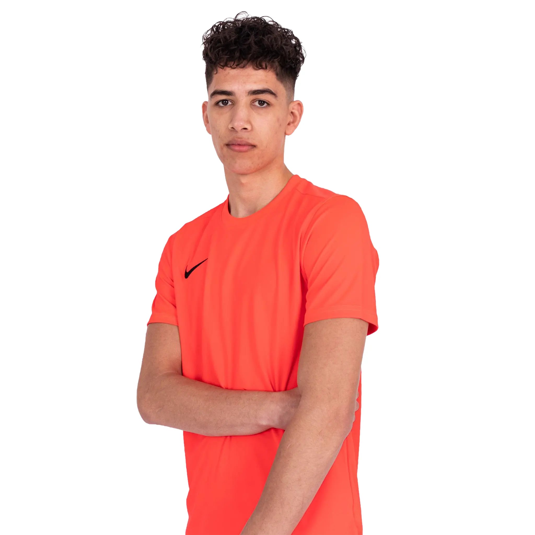 Nike Dri-FIT Park III Bright Crimson Black T Shirt & Shorts - 图片 3
