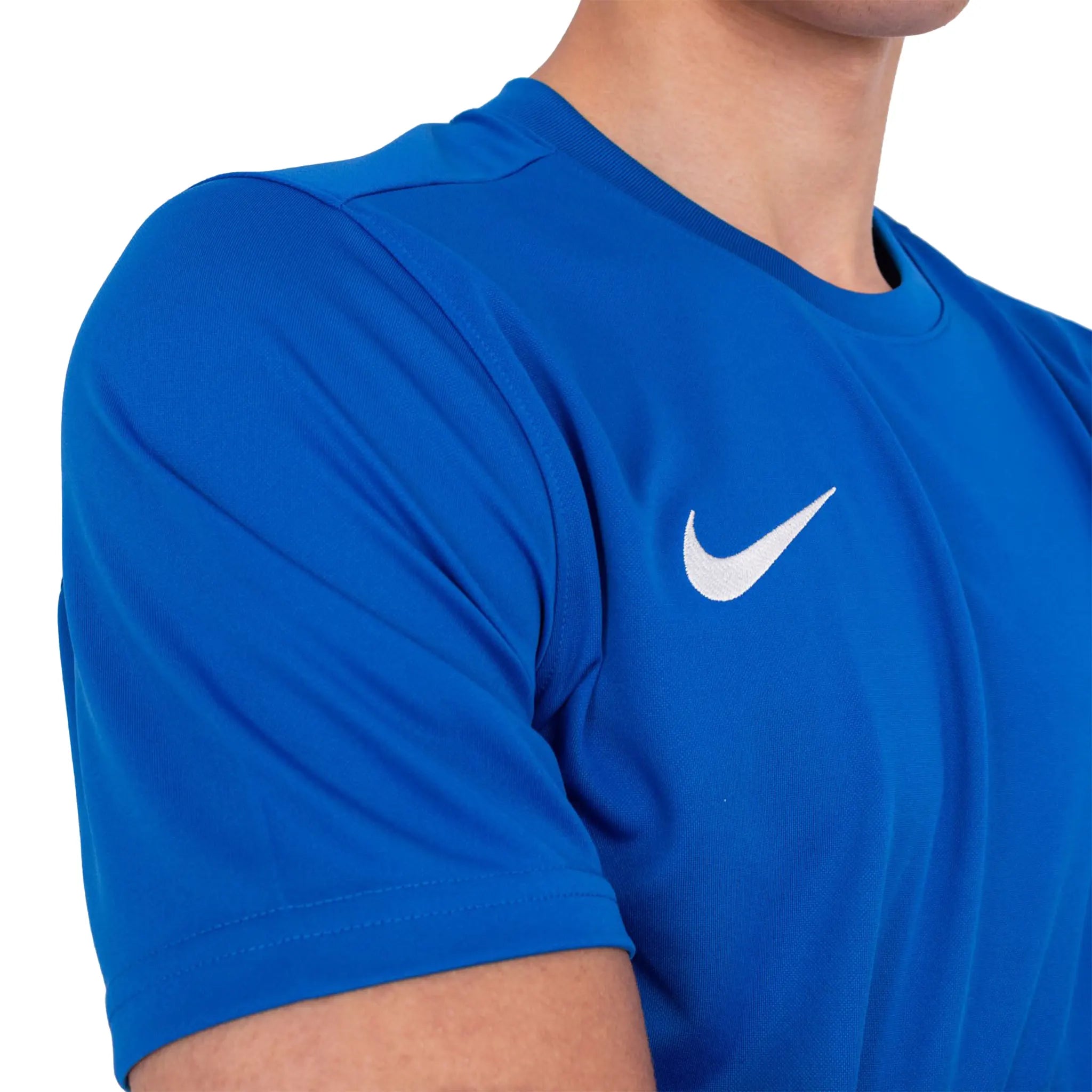 Nike Dri-FIT Park III Royal Blue White T Shirt & Shorts - 图片 5