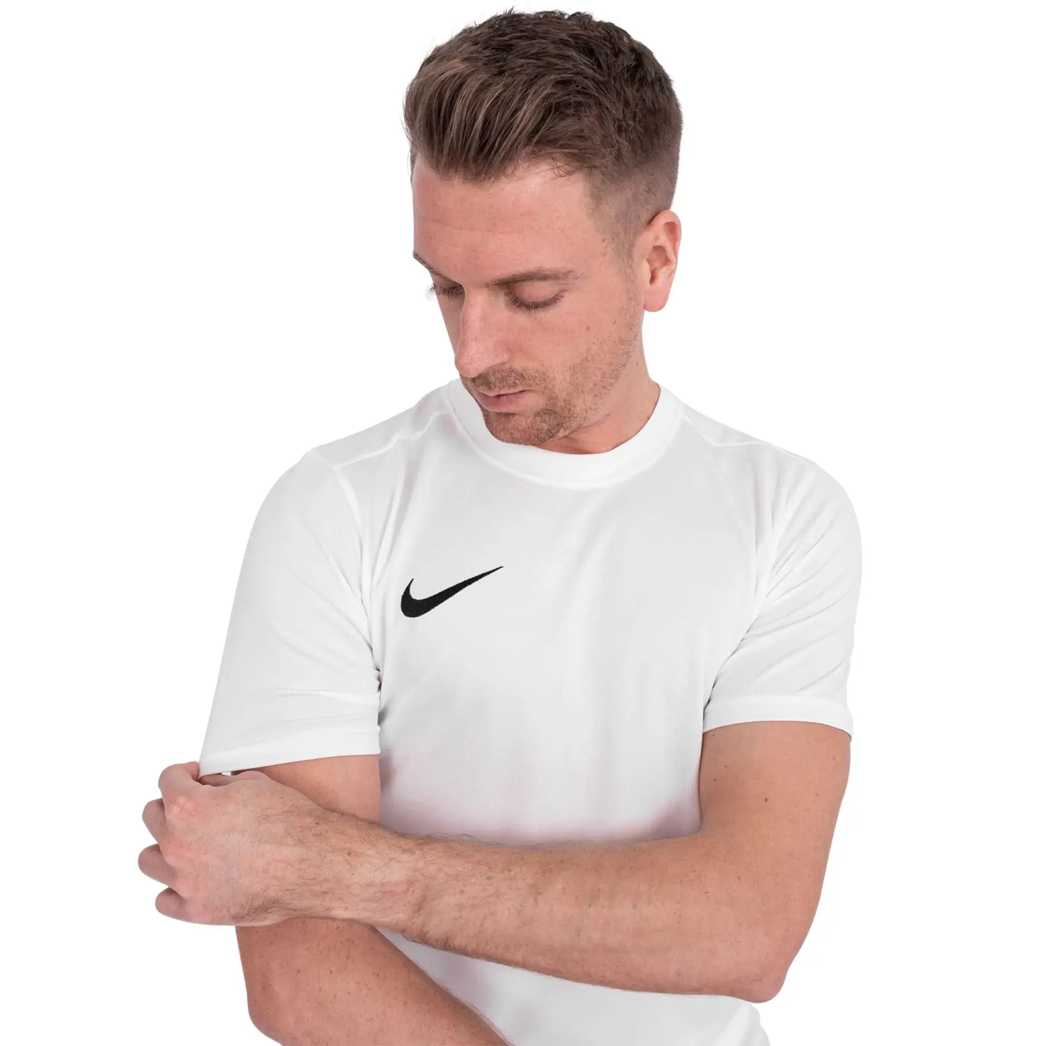Nike Dri-FIT Park III White Black T Shirt & Shorts - 图片 5