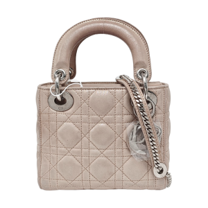 Lady Dior Mini Lambskin Beige