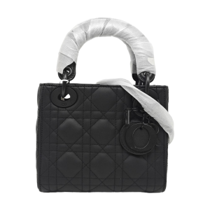 Lady Dior Mini Cannage Lambskin Black