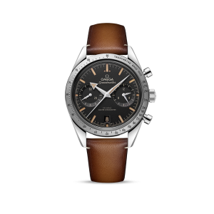 OMEGA Speedmaster '57 Co-Axial Master Chronometer Chronograph, 40.5mm on Brown Strap