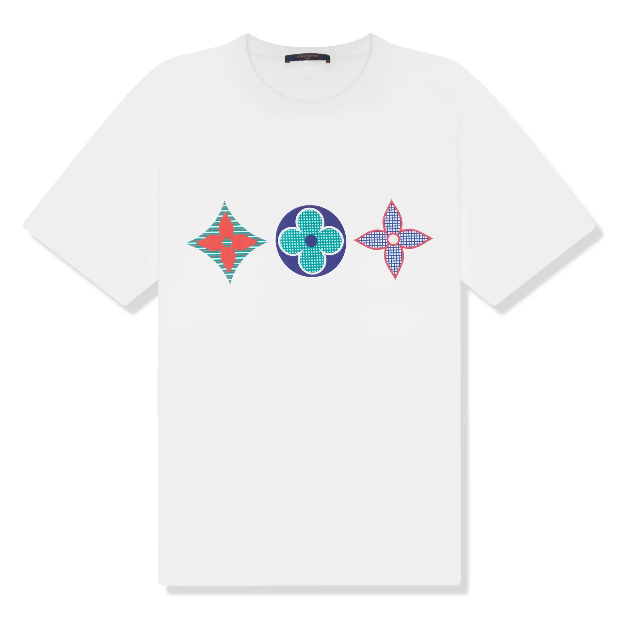 Preloved - Louis Vuitton Monogram Printed Multi White T Shirt