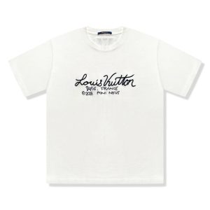 Preloved - Louis Vuitton Paris France Point Neuf 2018 White T-Shirt