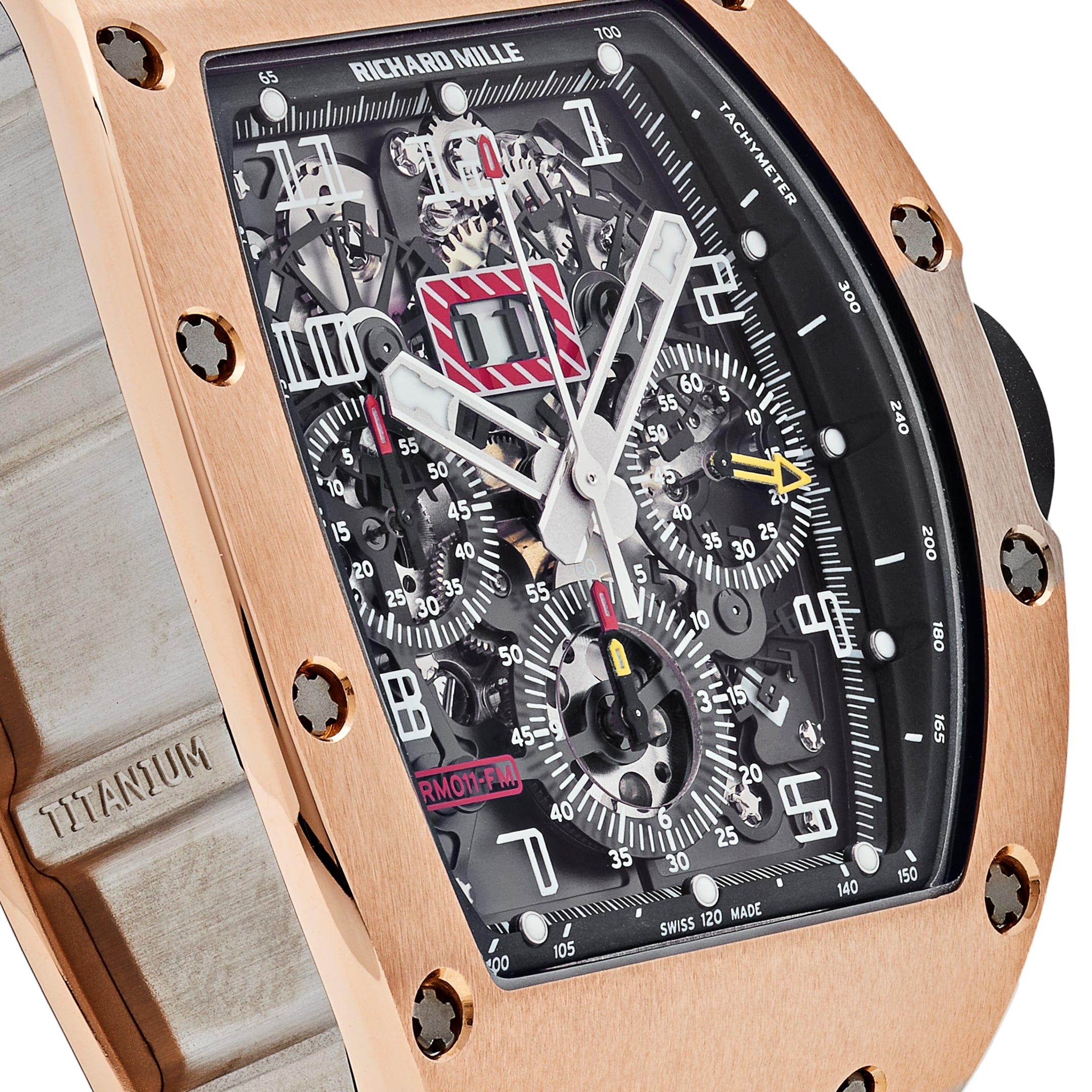 Richard Mille RM 011 Felipe Massa Chronograph Rose Gold Titanium - 图片 5