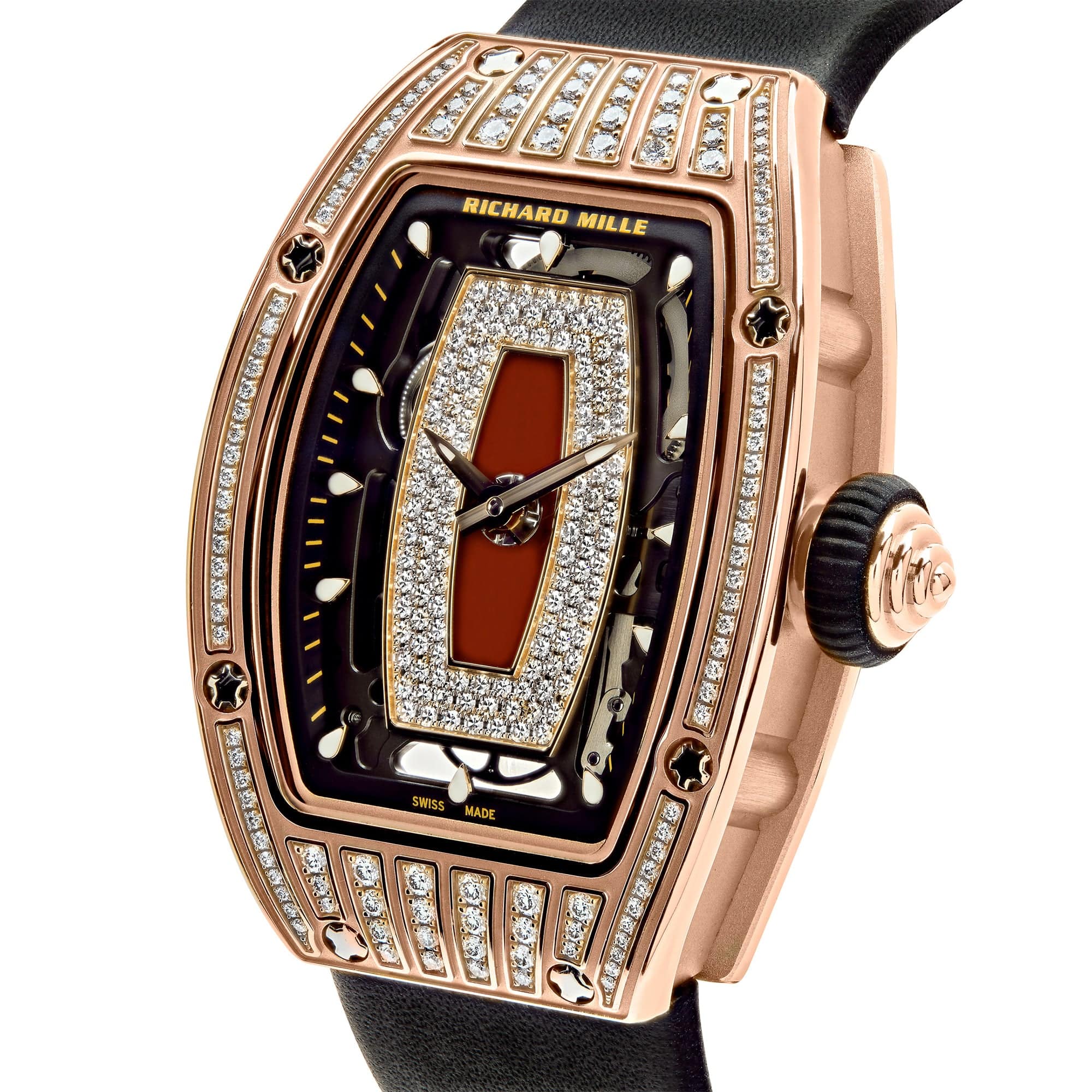 Richard Mille RM 07-01 'Ladies' Rose Gold Diamond Set Jasper Dial - 图片 2