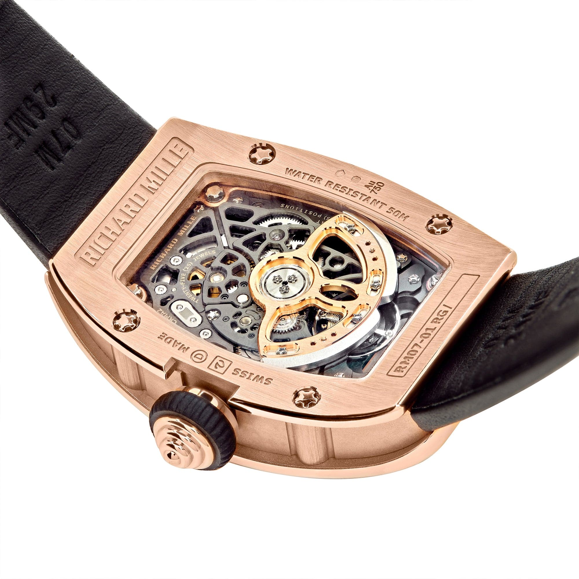Richard Mille RM 07-01 'Ladies' Rose Gold Diamond Set Jasper Dial - 图片 3